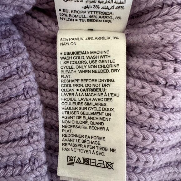 The Drop Sylvie Top Womens Sz Medium Lavender V-Neck Cropped Sweater Tank NEW - Picture 9 of 10